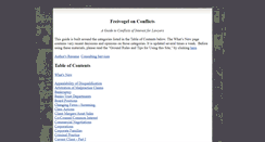 Desktop Screenshot of freivogelonconflicts.com