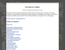 Tablet Screenshot of freivogelonconflicts.com